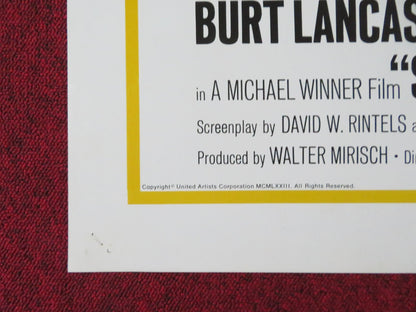 SCORPIO - STYLE B FOLDED US ONE SHEET POSTER BURT LANCASTER ALAIN DELON 1973 Rendezvous Cinema Movie posters