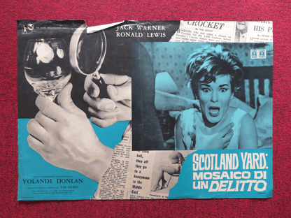 SCOTLAND YARD: MOSAICO DI UN DELITTO / Jigsaw ITALIAN FOTOBUSTA POSTER 1962 Rendezvous Cinema Movie posters