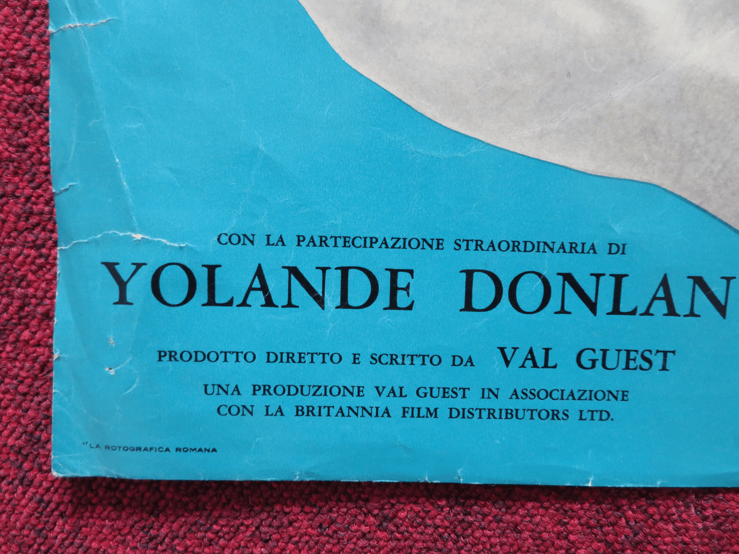 SCOTLAND YARD: MOSAICO DI UN DELITTO / Jigsaw ITALIAN FOTOBUSTA POSTER 1962 Rendezvous Cinema Movie posters