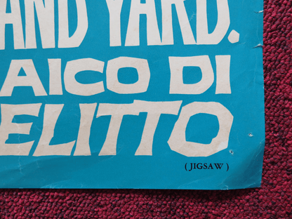 SCOTLAND YARD: MOSAICO DI UN DELITTO / Jigsaw ITALIAN FOTOBUSTA POSTER 1962 Rendezvous Cinema Movie posters