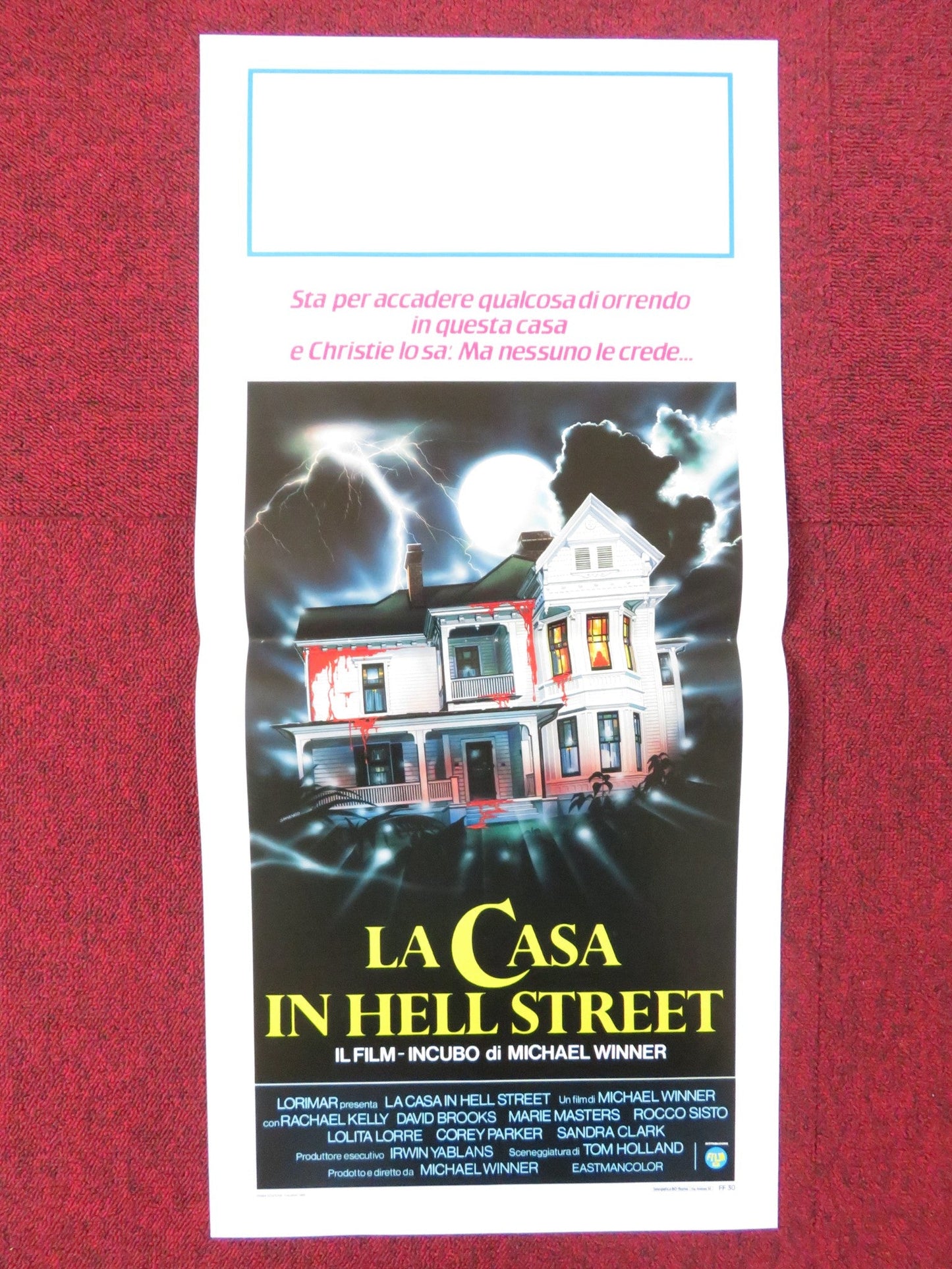 SCREAM FOR HELP ITALIAN LOCANDINA POSTER RACHAEL KELLY DAVID BROOKS 1985 Rendezvous Cinema Movie posters