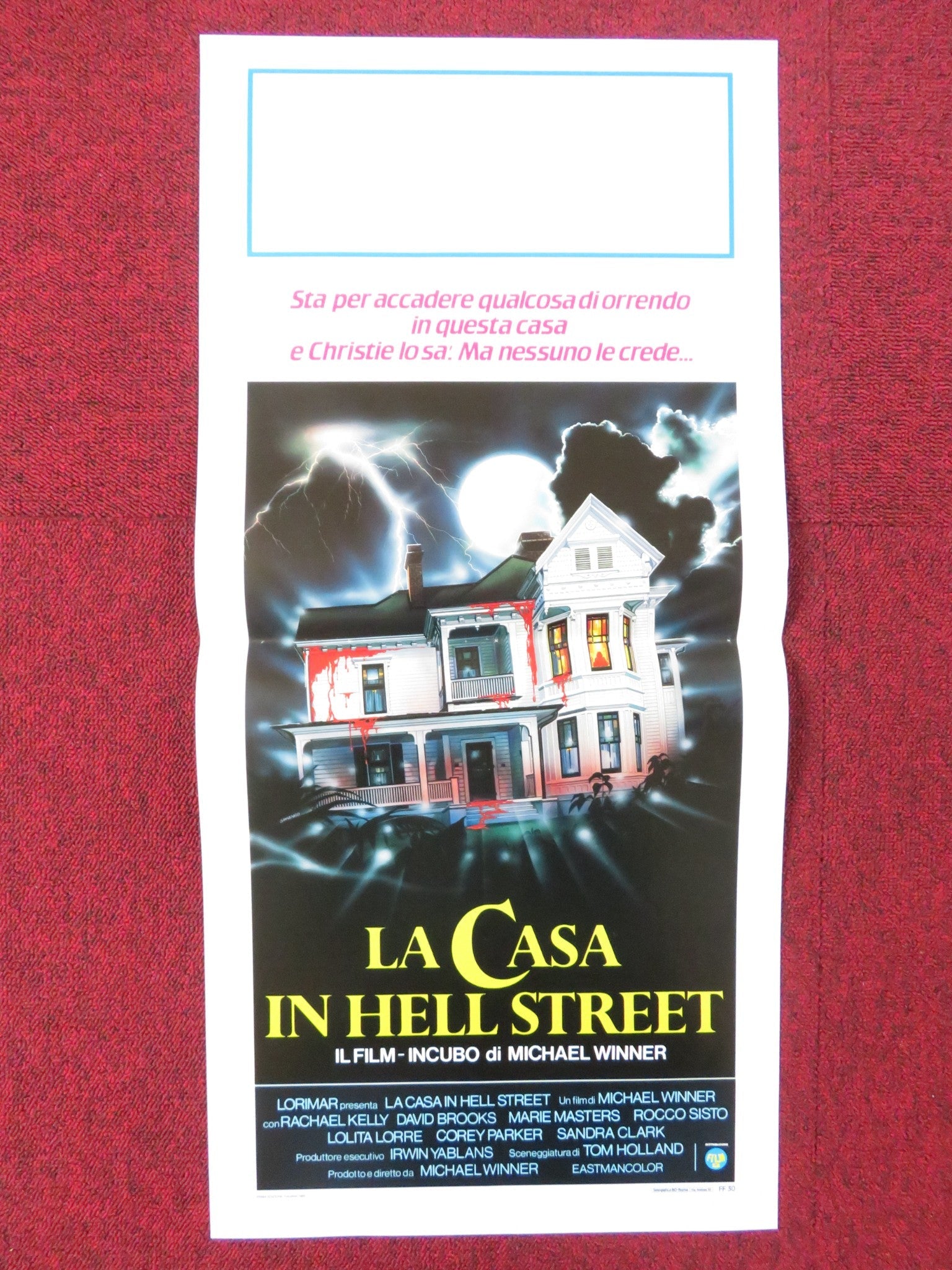 SCREAM FOR HELP ITALIAN LOCANDINA POSTER RACHAEL KELLY DAVID BROOKS 1985 Rendezvous Cinema Movie posters
