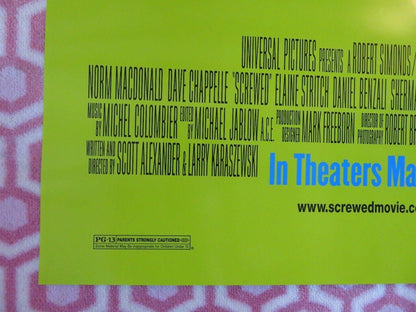 SCREWED US ONE SHEET ROLLED POSTER NORM MACDONALD DANNY DEVITO 2000 - Rendezvous Cinema