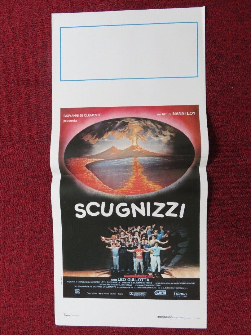 SCUGNIZZI ITALIAN LOCANDINA (27.5"x13") POSTER LEO GULLOTTA NANNI LOY 1989 Movie posters