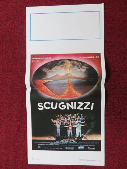 SCUGNIZZI ITALIAN LOCANDINA (27.5"x13") POSTER LEO GULLOTTA NANNI LOY 1989 Movie posters