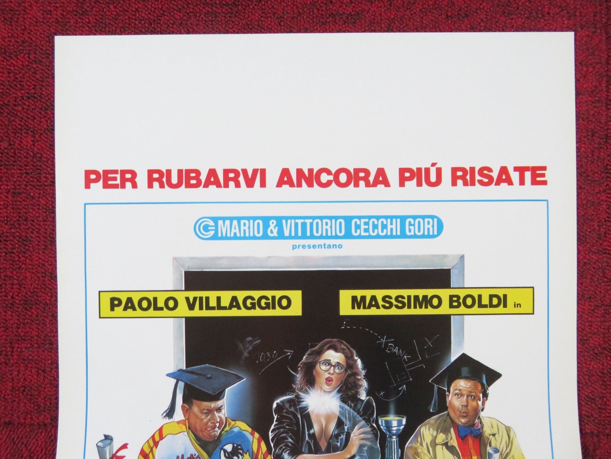 SCUOLA DI LADRI - PARTE SECONDA ITALIAN LOCANDINA POSTER PAOLO VILLAGGIO 1987 Rendezvous Cinema Movie posters