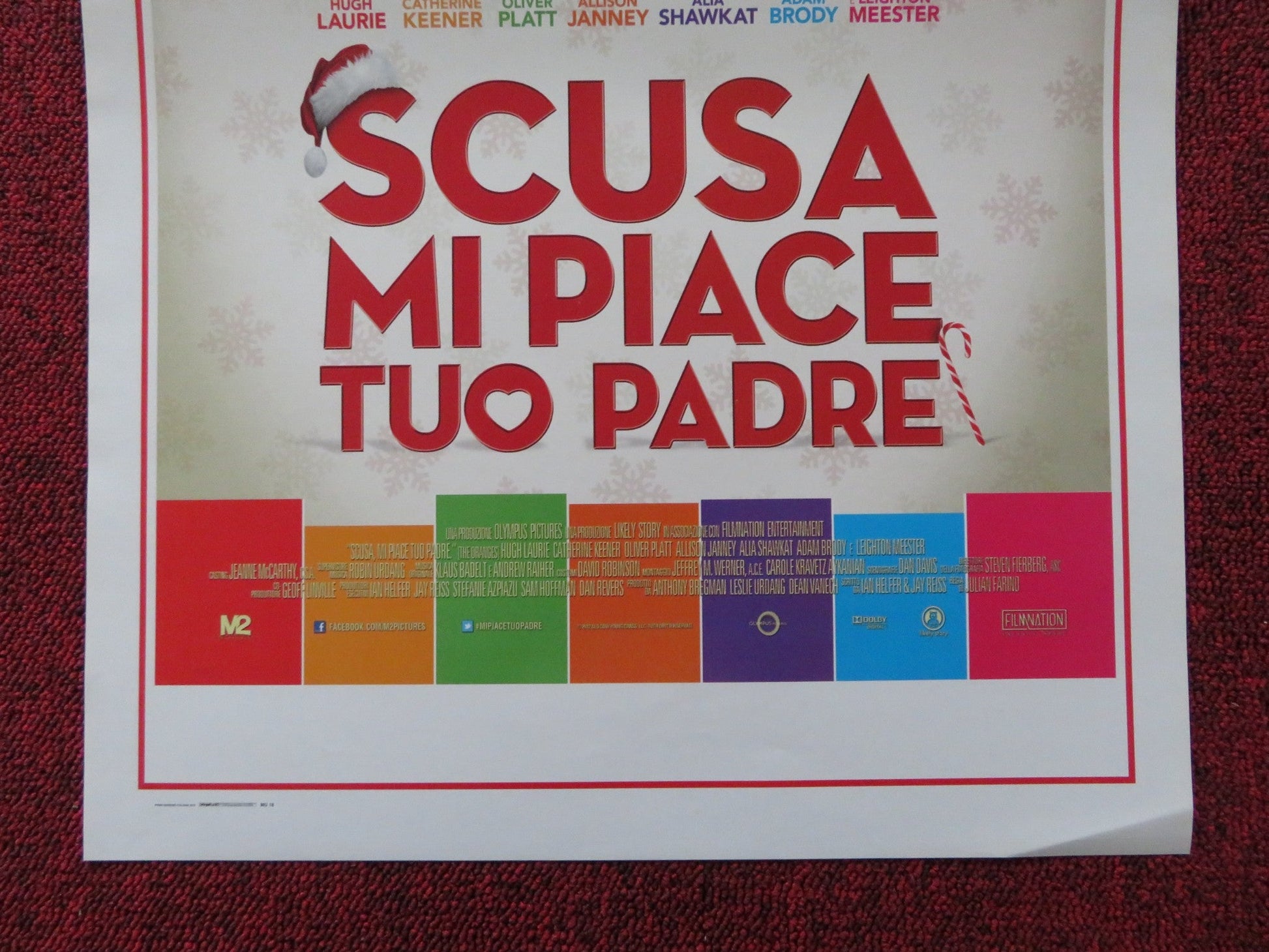 SCUSA MI PIACE TUO PADRE ITALIAN LOCANDINA POSTER HUGH LAURIE KEENER 2011 Rendezvous Cinema Movie posters
