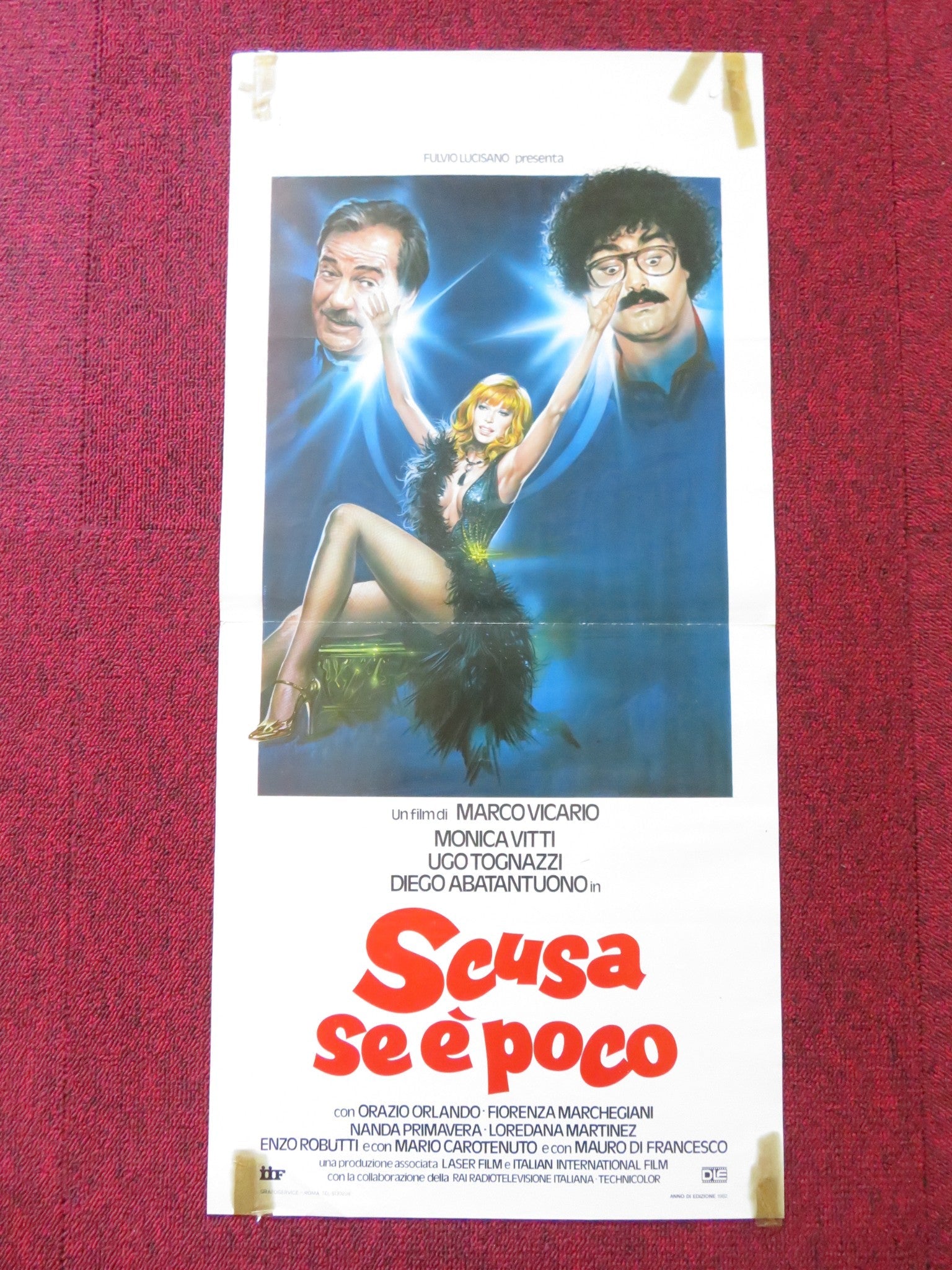 SCUSA SE E'POCO ITALIAN LOCANDINA POSTER MONICA VITTI UGO TOGNAZZI 1982 Rendezvous Cinema Movie posters