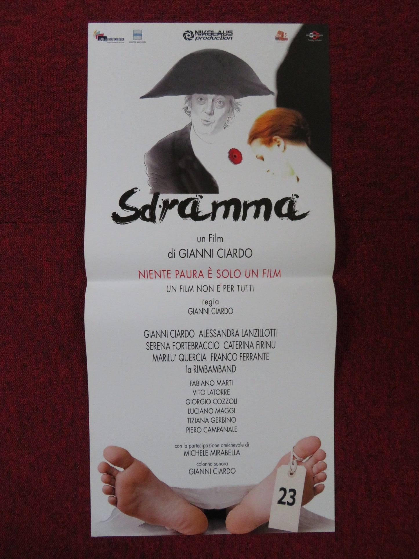 SDRAMMA ITALIAN LOCANDINA POSTER FABIANO MARTI VITO LATORRE 2013 Rendezvous Cinema Movie posters