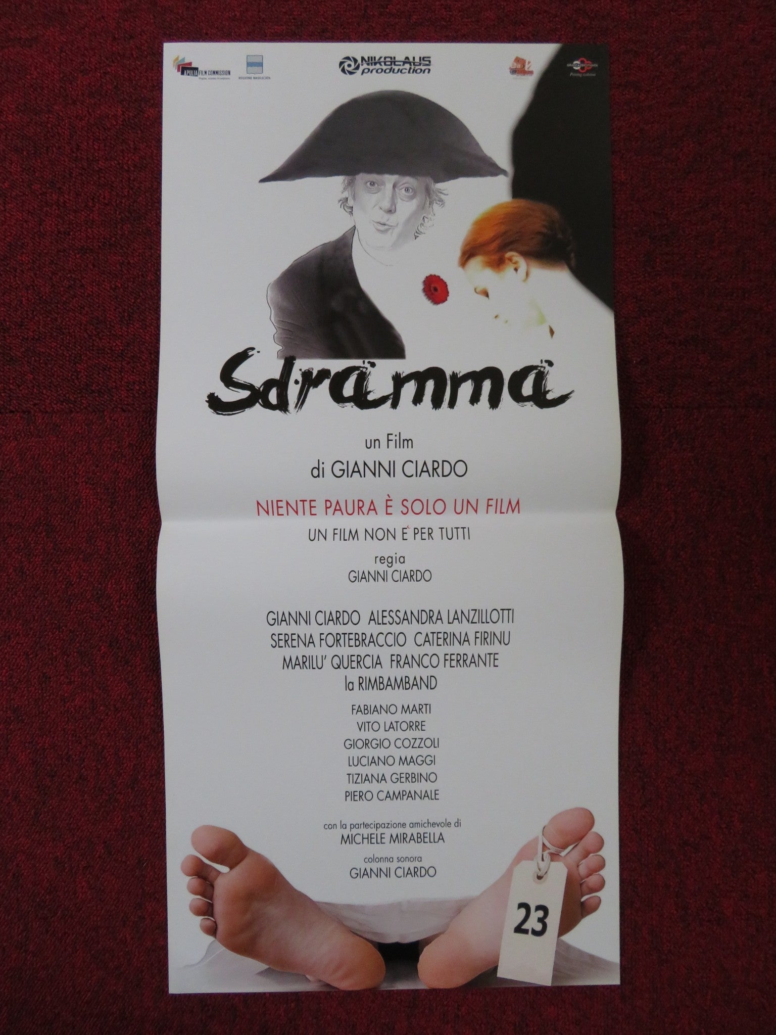 SDRAMMA ITALIAN LOCANDINA POSTER FABIANO MARTI VITO LATORRE 2013 Rendezvous Cinema Movie posters
