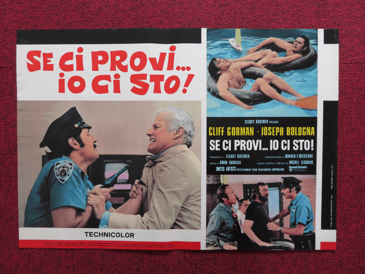 SE CI PROVI...IO CI STO! - D ITALIAN FOTOBUSTA POSTER CLIFF GORMAN 1973 Rendezvous Cinema Movie posters