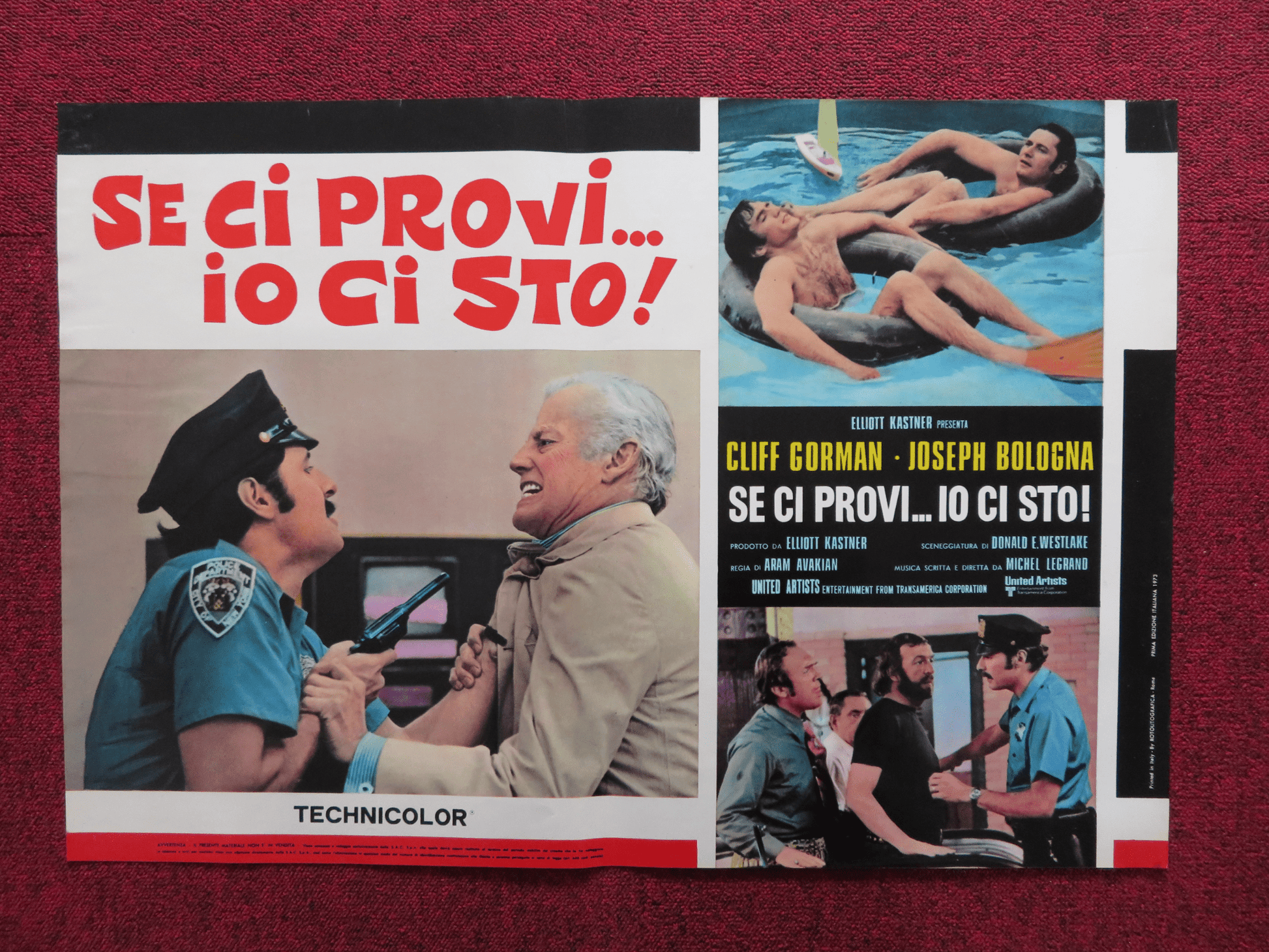 SE CI PROVI...IO CI STO! - D ITALIAN FOTOBUSTA POSTER CLIFF GORMAN 1973 Rendezvous Cinema Movie posters