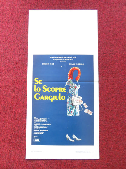 SE LO SCOPRE GARGIULO ITALIAN LOCANDINA POSTER GUILIANA DE SIO R. ANCONINA 1988 Rendezvous Cinema Movie posters