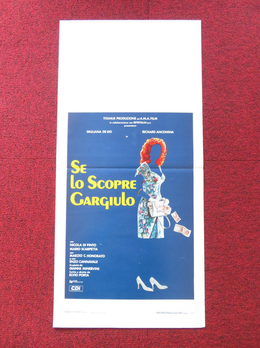 SE LO SCOPRE GARGIULO ITALIAN LOCANDINA POSTER GUILIANA DE SIO R. ANCONINA 1988 Rendezvous Cinema Movie posters