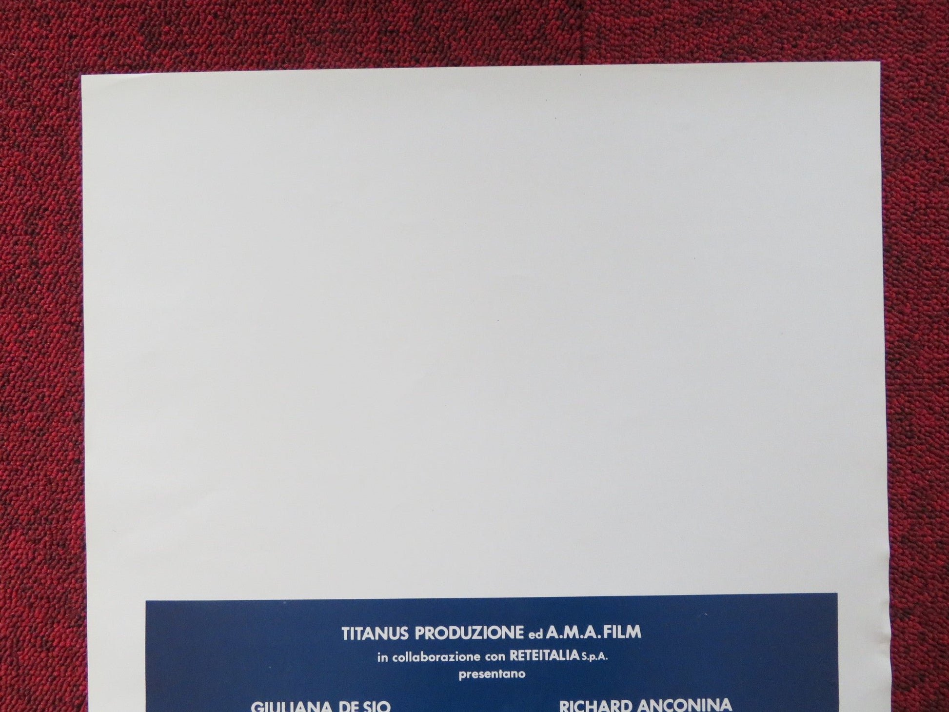 SE LO SCOPRE GARGIULO ITALIAN LOCANDINA POSTER GUILIANA DE SIO R. ANCONINA 1988 Rendezvous Cinema Movie posters