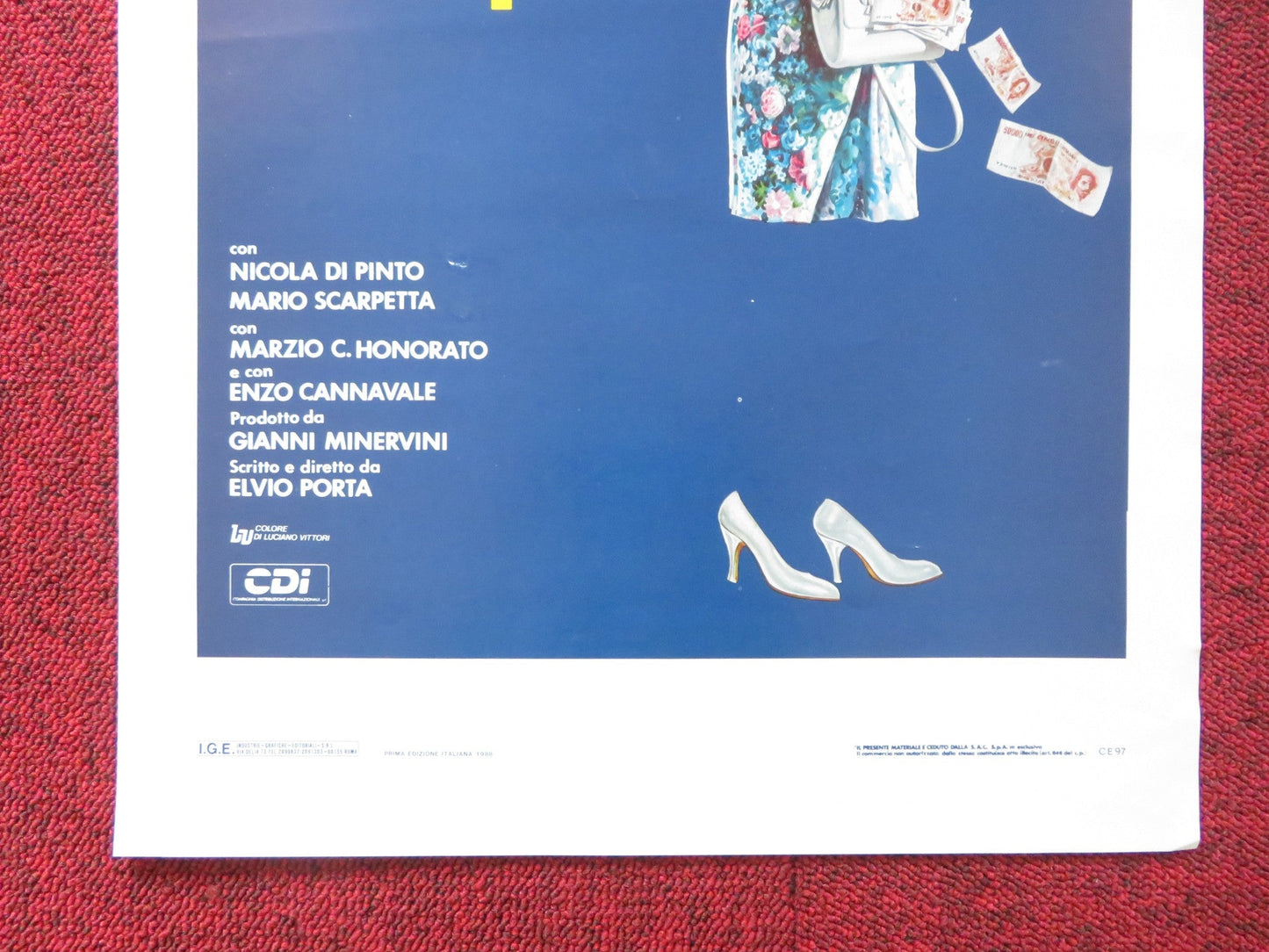 SE LO SCOPRE GARGIULO ITALIAN LOCANDINA POSTER GUILIANA DE SIO R. ANCONINA 1988 Rendezvous Cinema Movie posters