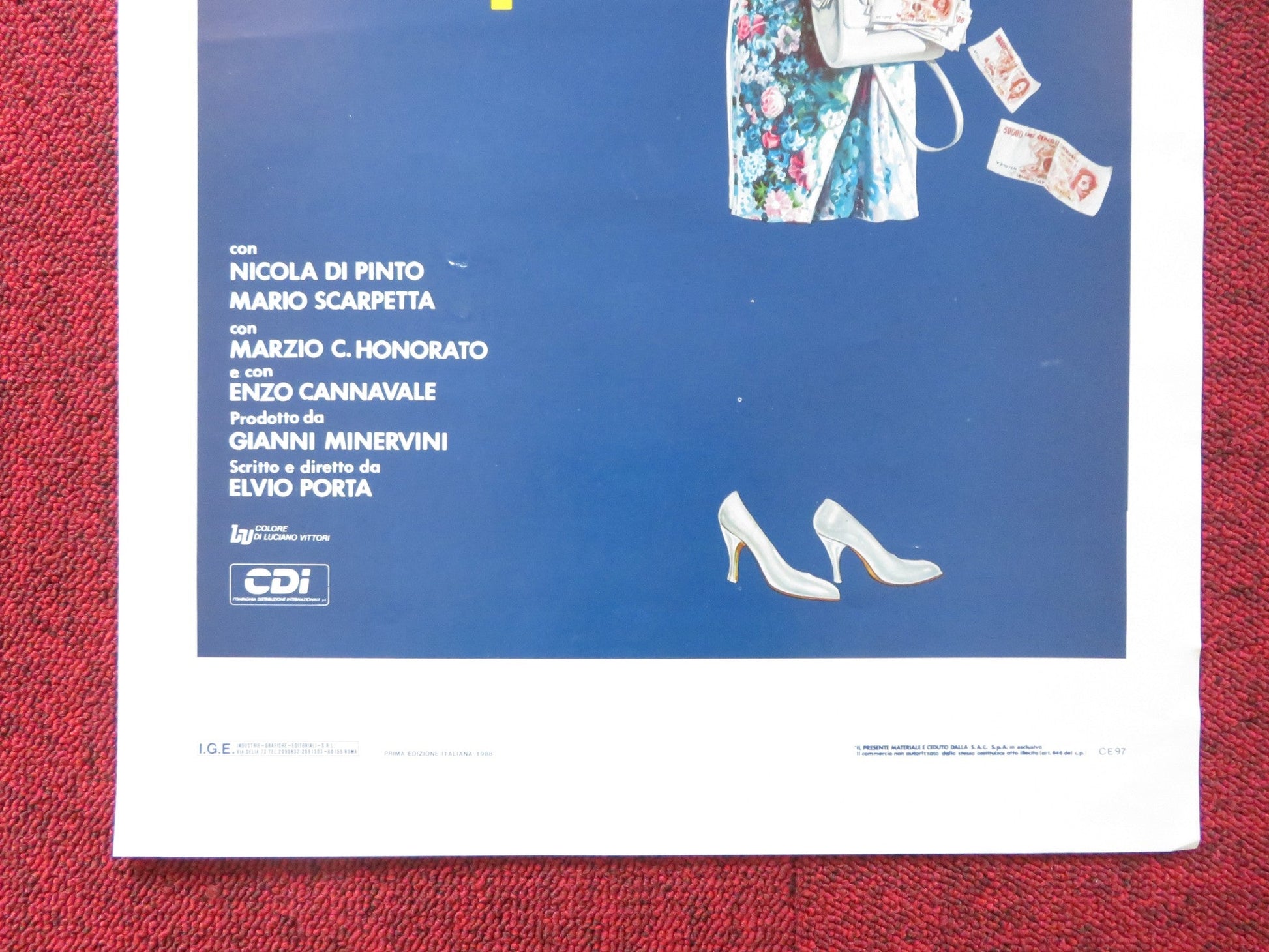 SE LO SCOPRE GARGIULO ITALIAN LOCANDINA POSTER GUILIANA DE SIO R. ANCONINA 1988 Rendezvous Cinema Movie posters