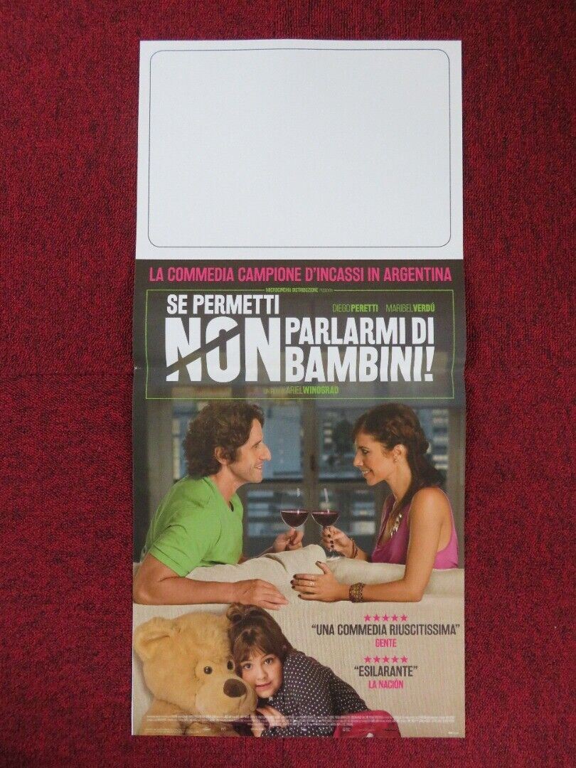 SE PERMETTI NON PARLARMI DI BAMBINI! ITALIAN LOCANDINA (26.5"x12.5") POSTER 2015 Rendezvous Cinema Movie posters