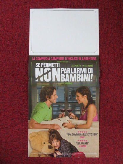SE PERMETTI NON PARLARMI DI BAMBINI! ITALIAN LOCANDINA (26.5"x12.5") POSTER 2015 Rendezvous Cinema Movie posters