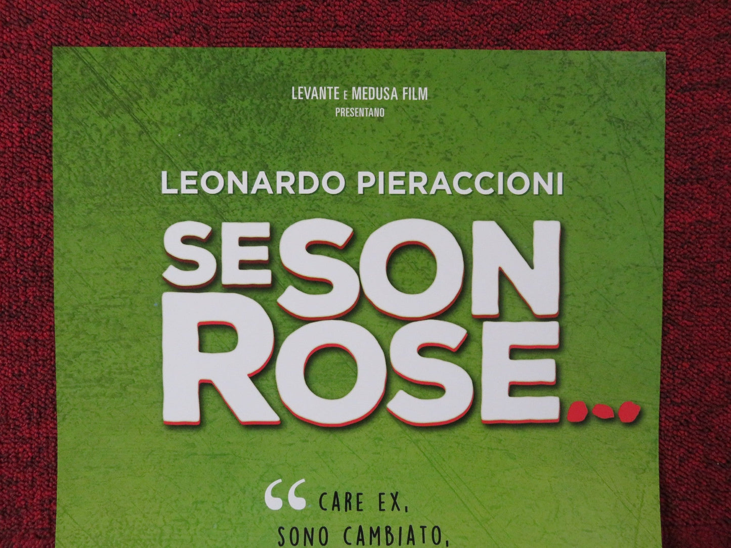 SE SON ROSE ITALIAN LOCANDINA POSTER LEONARDO PIERACCIONI 2018 Rendezvous Cinema Movie posters