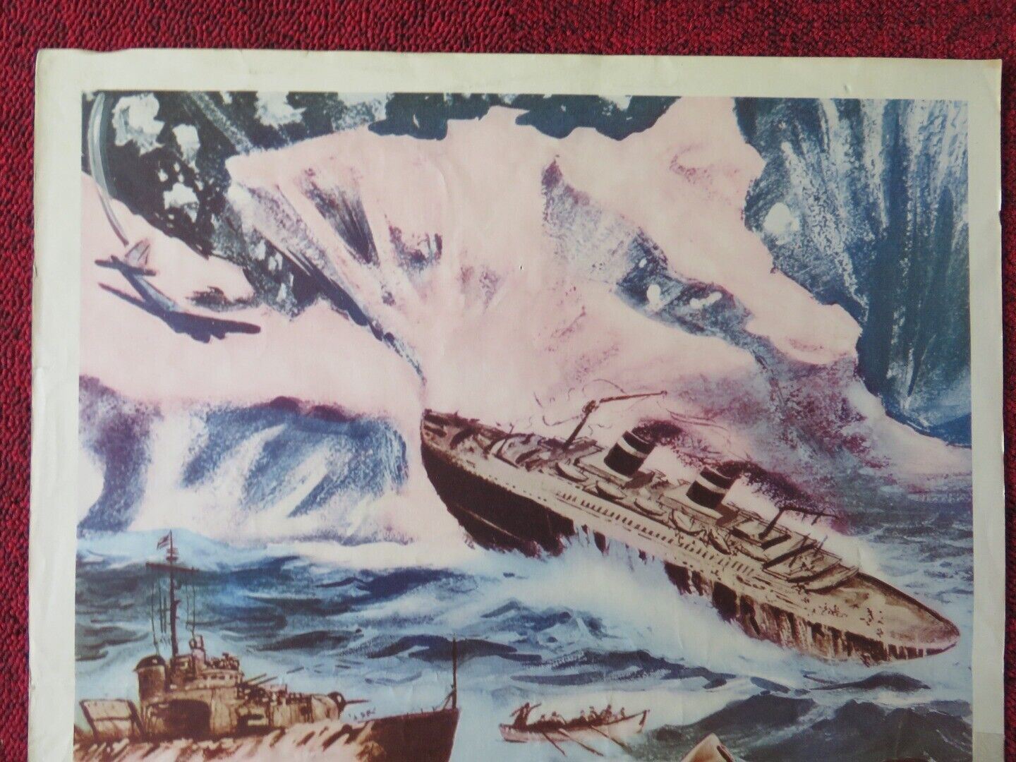 SEA OF LOST SHIPS US INSERT (14"x 36") POSTER JOHN DEREK WANDA HENDRIX 1953 Movie posters