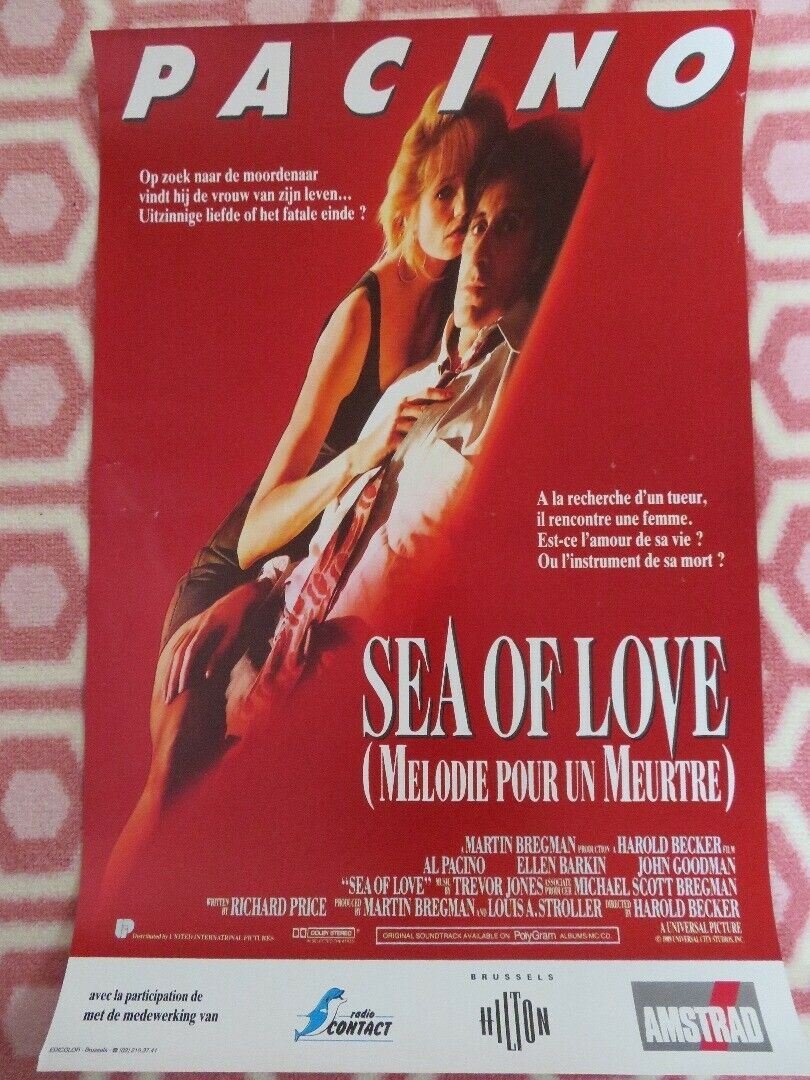 SEA OF LOVE / MELODIE POUR UN MEURTRE BELGIUM (19.5"x 13") POSTER AL PACINO 1989 Movie posters