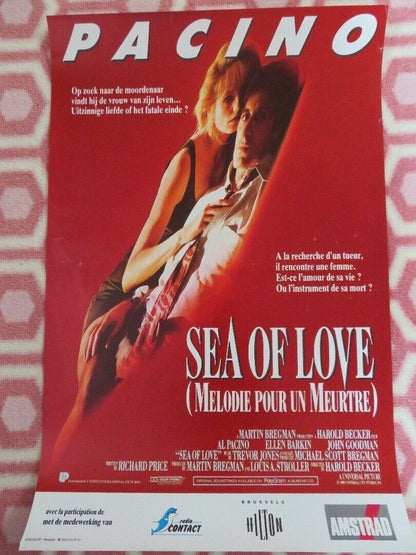 SEA OF LOVE / MELODIE POUR UN MEURTRE BELGIUM (19.5"x 13") POSTER AL PACINO 1989 Movie posters