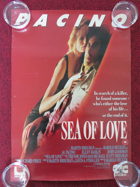 SEA OF LOVE VHS VIDEO POSTER AL PACINO 1989 Rendezvous Cinema Movie posters