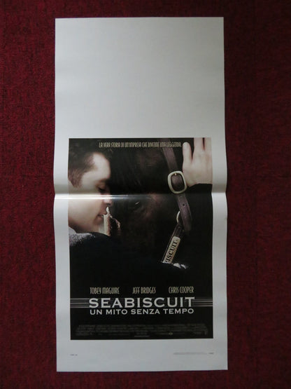 SEABISCUIT ITALIAN LOCANDINA POSTER DAVID MCCULLOUGH JEFF BRIDGES 2003 Rendezvous Cinema Movie posters