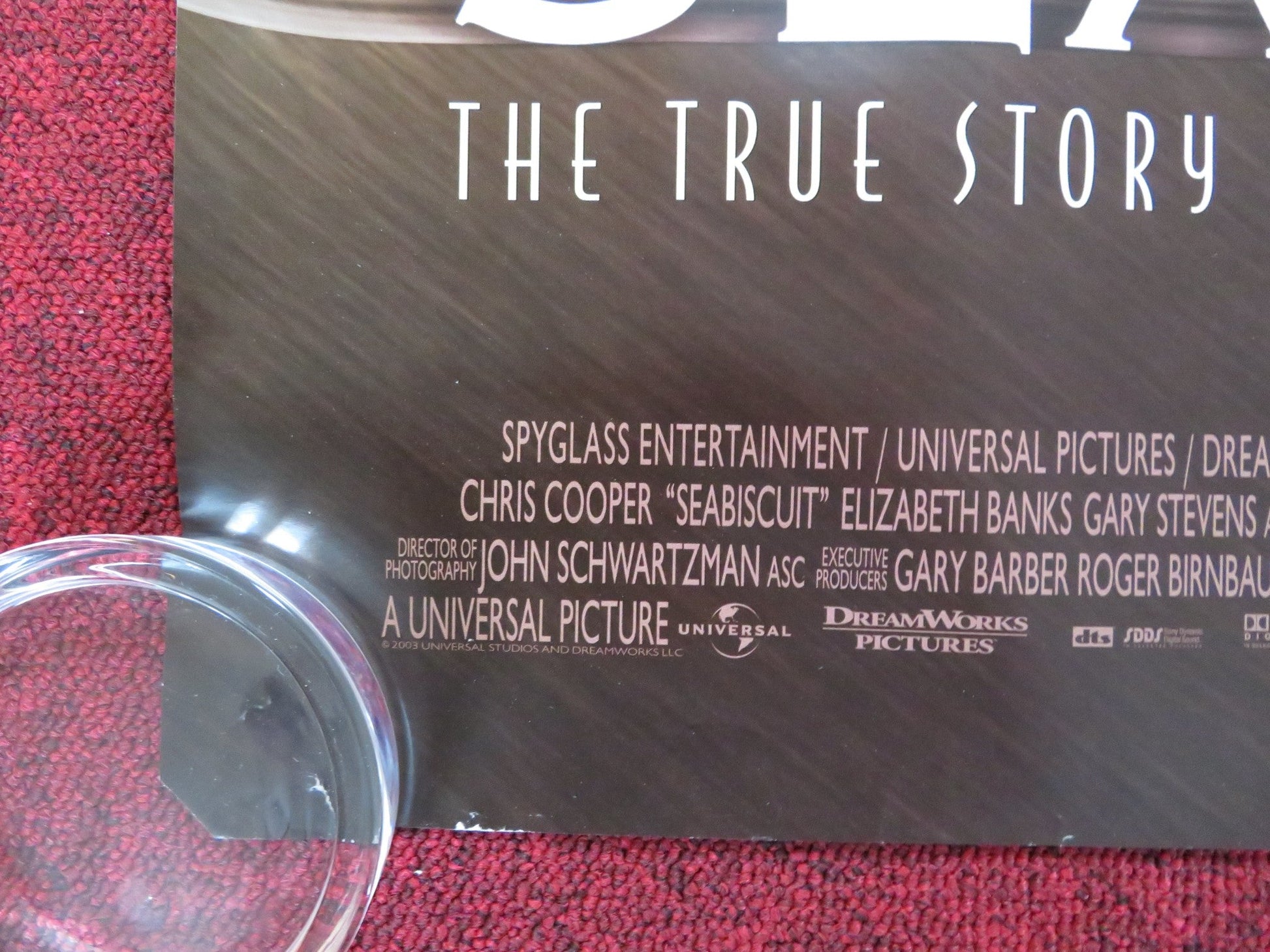 SEABISCUIT UK QUAD (30"x 40") ROLLED POSTER JEFF BRIDGES TOBEY MAGUIRE 2003 Rendezvous Cinema Movie posters