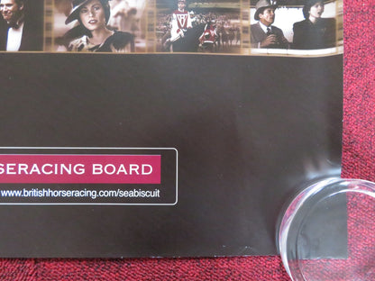 SEABISCUIT UK QUAD (30"x 40") ROLLED POSTER JEFF BRIDGES TOBEY MAGUIRE 2003 Rendezvous Cinema Movie posters