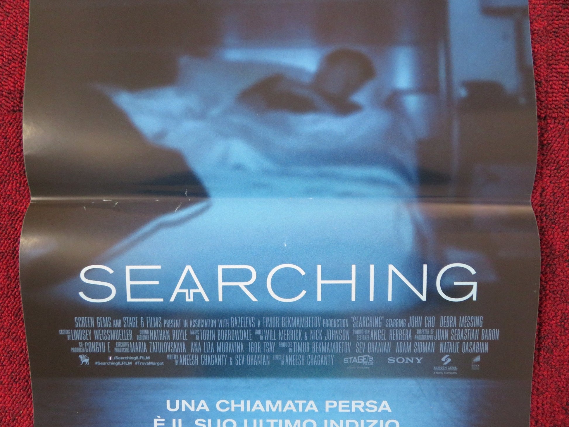 SEARCHING ITALIAN LOCANDINA POSTER JOHN CHO DEBRA MESSING 2018 Rendezvous Cinema Movie posters