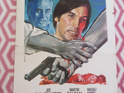 SEASON FOR ASSASINS ITALIAN (28"x13") POSTER JOE DALLESANDRO MARTIN BALSAM 1975 Movie posters