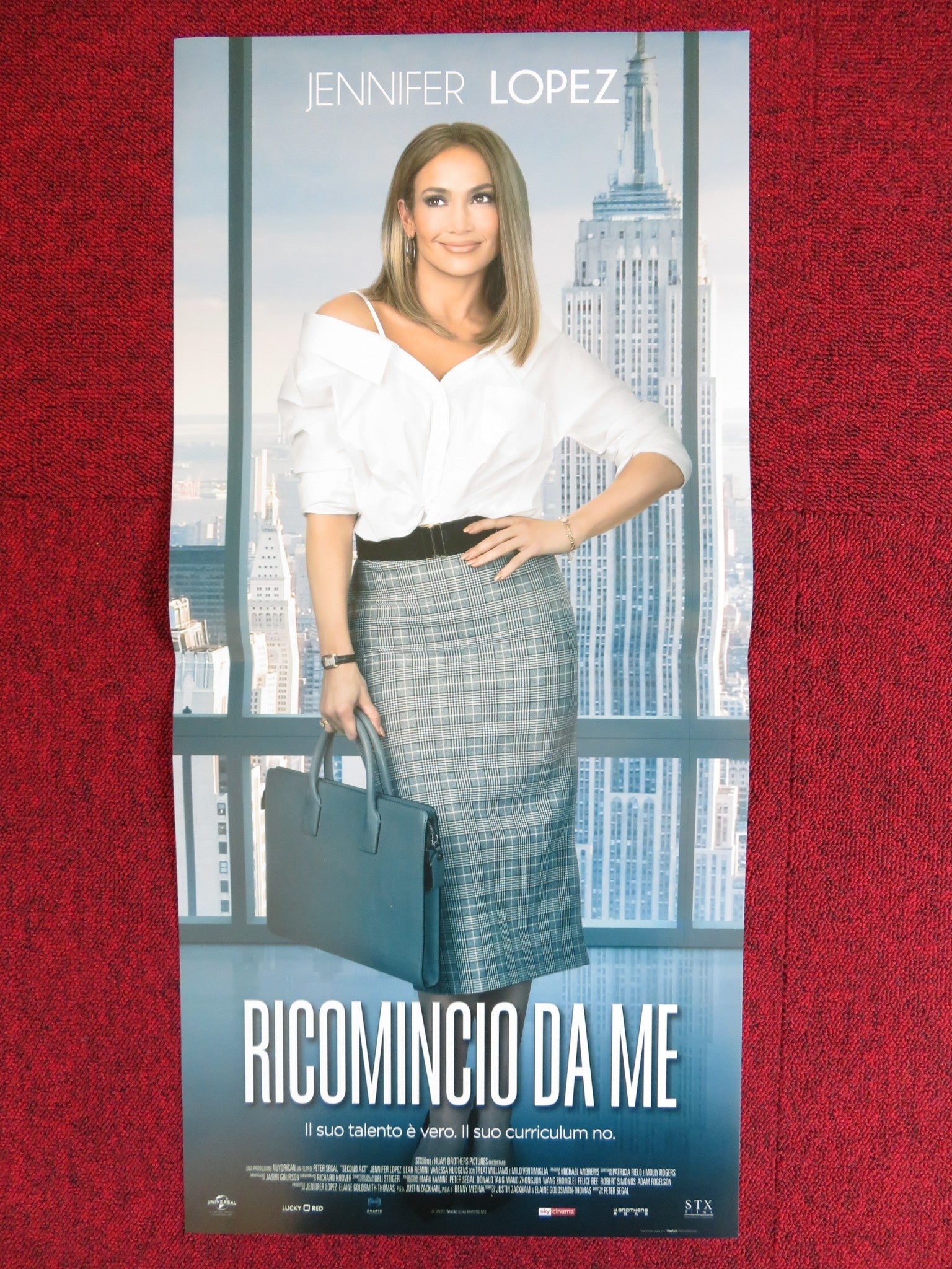 SECOND ACT ITALIAN LOCANDINA POSTER JENNIFER LOPEZ 2018 Rendezvous Cinema Movie posters