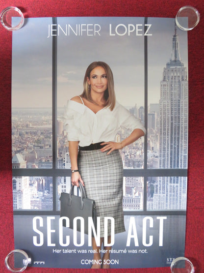SECOND ACT US ONE SHEET ROLLED POSTER JENNIFER LOPEZ 2018 Rendezvous Cinema Movie posters