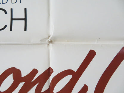 SECOND CHANCE FOLDED US ONE SHEET POSTER CATHERINE DENEUVE ANOUK AIMEE 1980 Rendezvous Cinema Movie posters