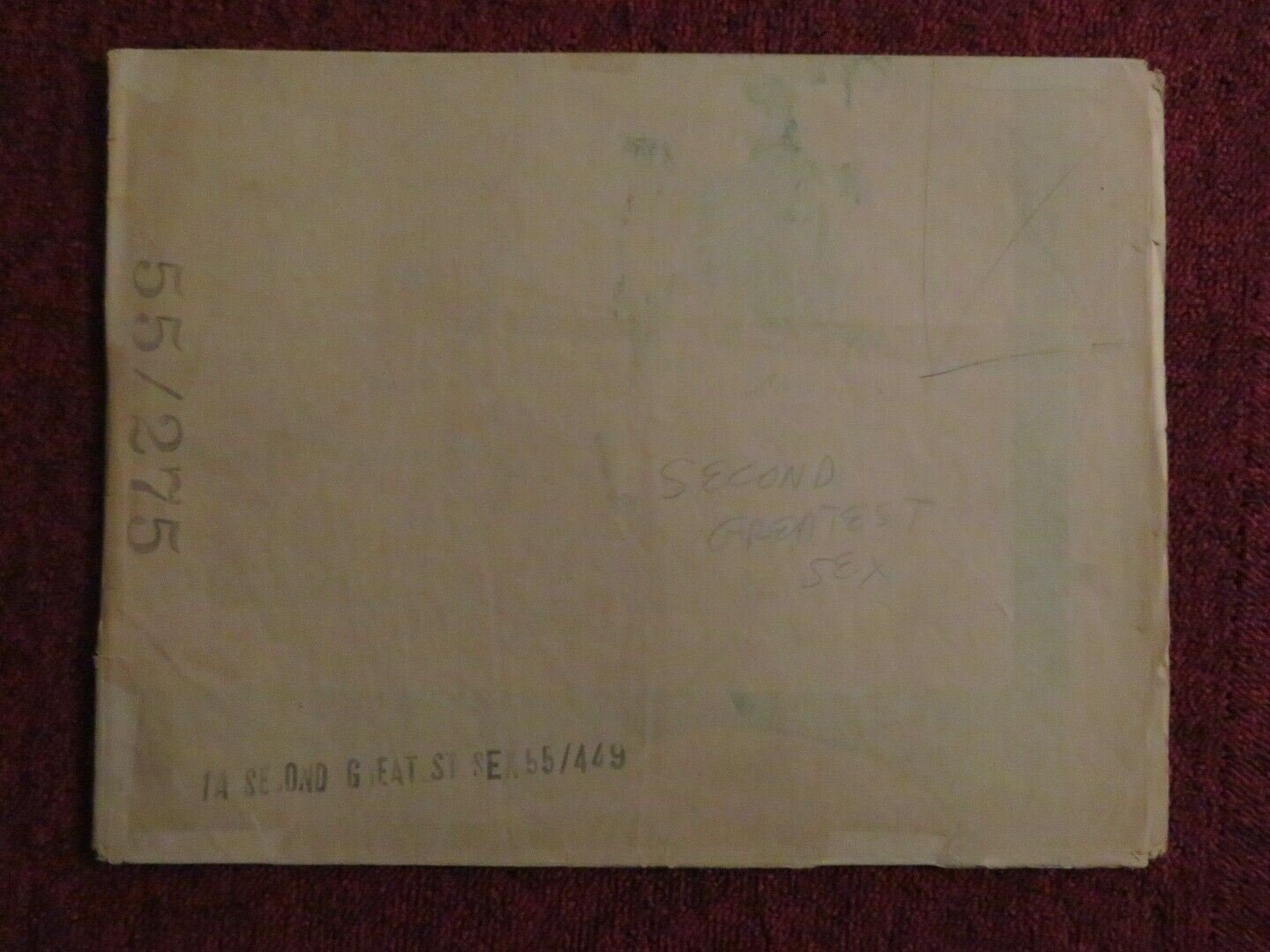 SECOND GREATEST SEX FOLDED US ONE SHEET POSTER JEANNE CRAIN GEORGE NADER 1955 Movie posters