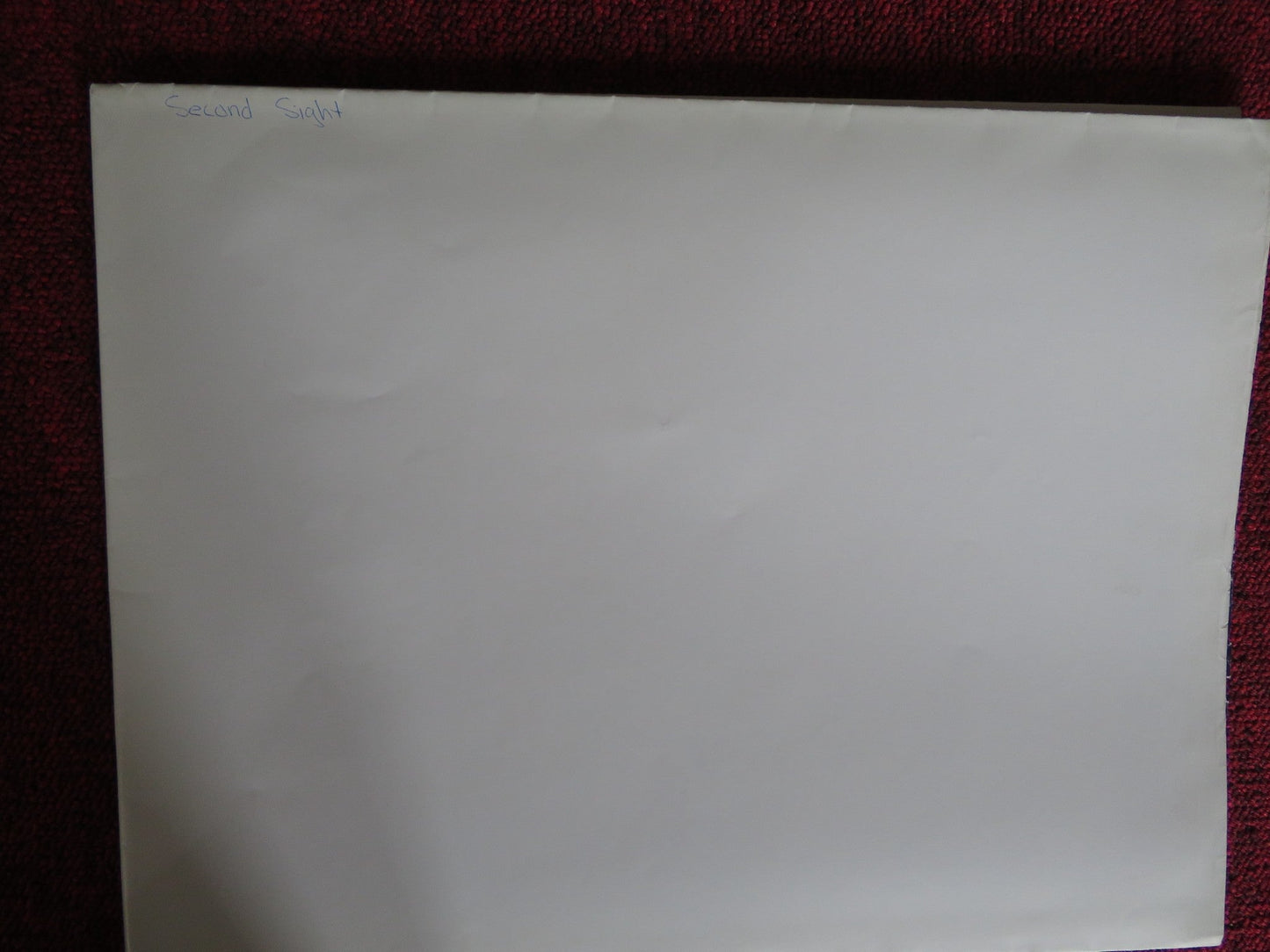 SECOND SIGHT FOLDED US ONE SHEET POSTER JOHN LARROQUETTE BRONSON PINCHOT 1989 Rendezvous Cinema Movie posters