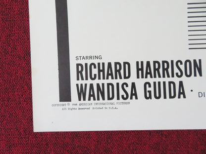 SECRET AGENT FIREBALL FOLDED US ONE SHEET POSTER RICHARD HARRISON 1966 Rendezvous Cinema Movie posters