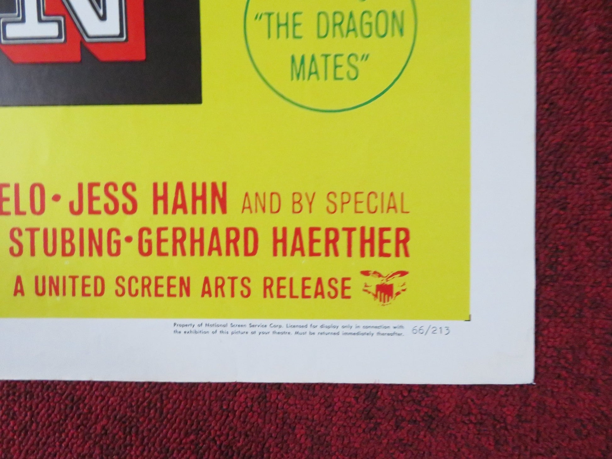 SECRET AGENT SUPER DRAGON FOLDED US ONE SHEET POSTER RAY DANTON MARGARET LEE '66 Rendezvous Cinema Movie posters