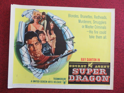 Secret Agent SUPER DRAGON US HALF SHEET (22"x 28") POSTER RAY DANTON 1966 Movie posters