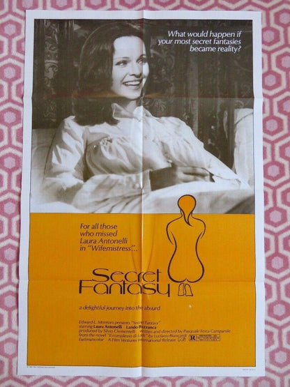SECRET FANTASY / X - R Girl FOLDED US ONE SHEET POSTER LAURA ANTONELLI 1981 Movie posters