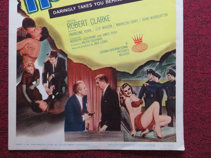 SECRET FILE: HOLLYWOOD US INSERT (14"x 36") POSTER ROBERT CLARKE F. YORK 1961 Rendezvous Cinema Movie posters