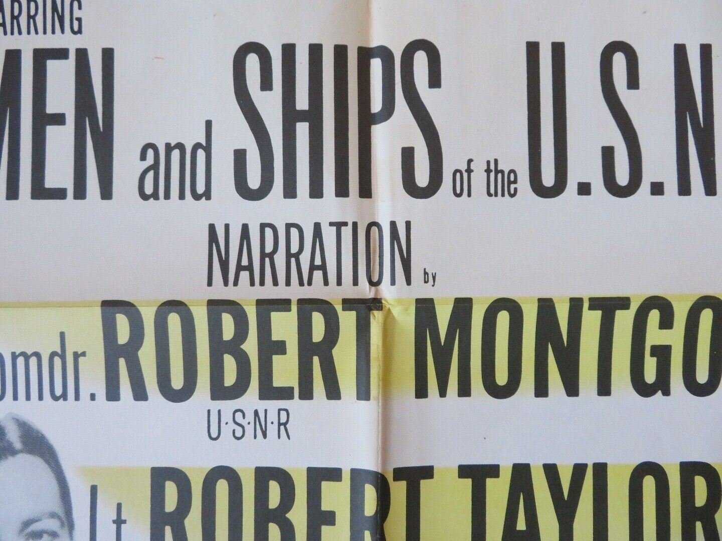 SECRET LAND FOLDED US ONE SHEET POSTER ROBERT MONTGOMERY ROBERT TAYLOR 1948 Movie posters