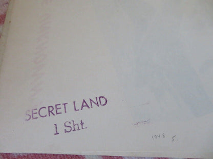 SECRET LAND FOLDED US ONE SHEET POSTER ROBERT MONTGOMERY ROBERT TAYLOR 1948 Movie posters