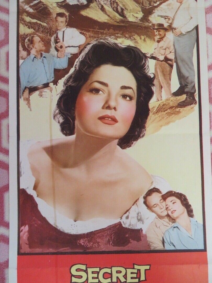 SECRET OF TREASURE MOUNTAIN US INSERT (14"x 36") POSTER VALERIE FRENCH 1956 - Rendezvous Cinema