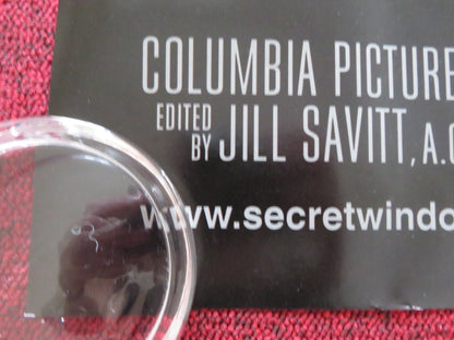 SECRET WINDOW UK QUAD (30"x 40") ROLLED POSTER JOHNNY DEPP JOHN TURTURRO 2004 Rendezvous Cinema Movie posters