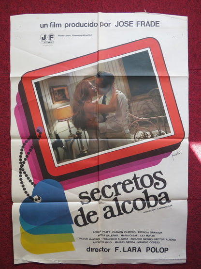SECRETOS DE ALCOBA SPANISH POSTER VICTOR VALVERDE AFRICA PRATT 1977 Rendezvous Cinema Movie posters
