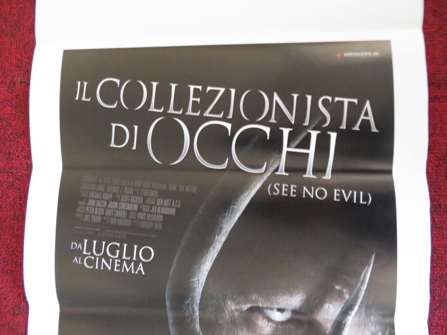 SEE NO EVIL ITALIAN LOCANDINA (27.5"x13") POSTER GLENN JACOBS 2006 Movie posters