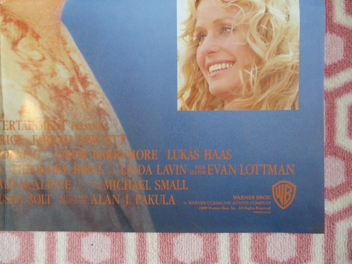 SEE YOU IN THE MORNING US ONE SHEET POSTER JEFF BRIDGES ALICE KRIDGE 1989 Movie posters